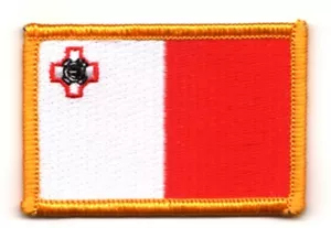 MALTA FLAGGE AUFNÄHER ABZEICHEN NEU AUFBÜGELN BESTICKT - Bild 1 von 1