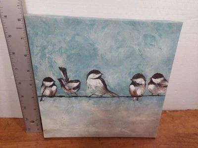 Impressão em tela Birds On A Wire 8,5 pol. X 8,5 pol. - Imagem 1 de 3