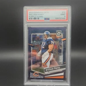2023 Panini Donruss Optic William Perry Purple Stars Prizm #6/15 Bears PSA 9 - Bild 1 von 3