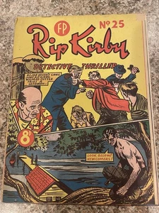 RIP KIRBY  No 25  FINE CONDITION 1953 GOLDEN AGE  AGE NZ COMIC - Foto 1 di 3
