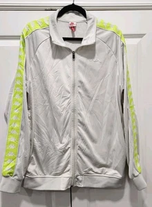 Giacca da pista Kappa Uomo XXL 222 Banda Anniston Grigio Vapor Verde Lime - Foto 1 di 9