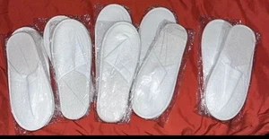 Disposable Slippers Bulk Fleece Slippers Hotel Slippers Travel Slippers Unisex - Picture 1 of 2