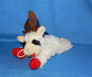Dreamworks Lamb Chop with Antlers Plush Dog Squeak Toy 6 1/2" - Picture 1 of 9