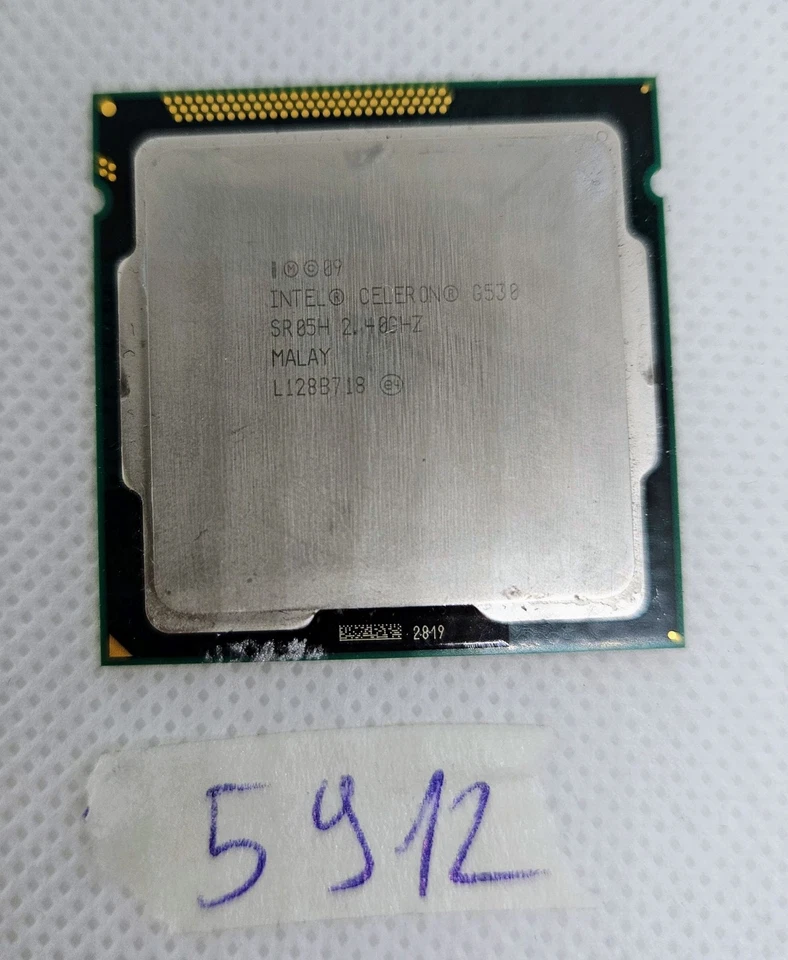 Intel Celeron G530 SR05H 2.40GHz CPU | Socket 1155 | Tested | Laptop Parts - Image 1 of 1