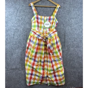 Christopher John Rogers Kleid Damen 6 verspielt Gürtel bunt lebendig Spaß laut - Bild 1 von 9