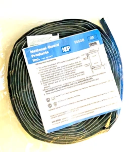 NGP 5050B Negro 25’ Rollo Autoadhesivo Silicona Sello para Puerta contra Incendios y Humos Nuevo de Lote Antiguo - Imagen 1 de 5