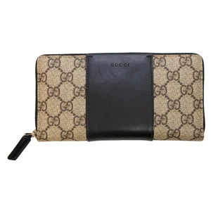 Cartera Gucci marrón/negro con cremallera alrededor - 451249 - Imagen 1 de 8