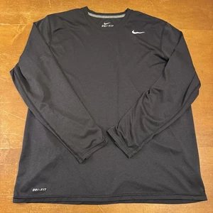 Nike Shirt Herren Extra Large Schwarz Active Langarm Dri Fit Running - Bild 1 von 9