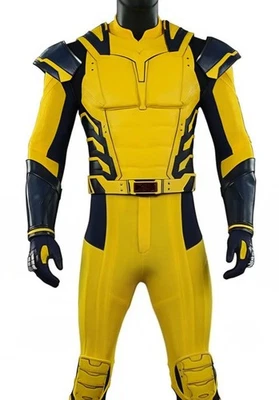 X-Men Wolverine Cosplay Costume Jumpsuit & Armor Set - Fits Large/Smaller XL NEW - Image 1 of 4