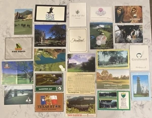 34 - GOLF COURSE COUNTRY CLUB SCORECARD COLLECTION FROM NC, TX, MS, CO, AND VIR. - Picture 1 of 5