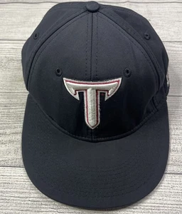 Troy University The Game Hat Cap Pro Size 7 Black Logo College University Fitted - Picture 1 of 23