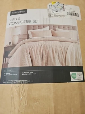 Juego de edredón doble de 3 piezas tostado, beige Oeko Tex Foto 1 de 2