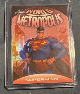 2025 FLEER BRILLIANTS SUPERMAN - Superman World of Metropolis Kryptonian Red - Image 1 of 2