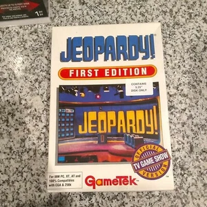 Vintage Jeopardy First Second Sports Edition Gametek IBM PC - Compatible 3.5” - Picture 1 of 4