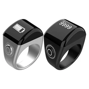 Smart Tasbih Tally Counter Ring For Muslims Zikr Digital Tasbeeh 5 Prayer - Picture 1 of 18