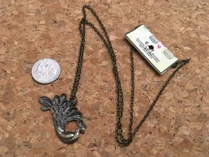 Peacock S Women Fashion Bronze Vintage Style Long Chain Necklace Pendant Jewelry - Picture 1 of 1