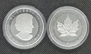 2019 1oz Canada $5 Silver Maple Leaf Modified Proof | Pride Of Two Nations - Picture 1 of 1