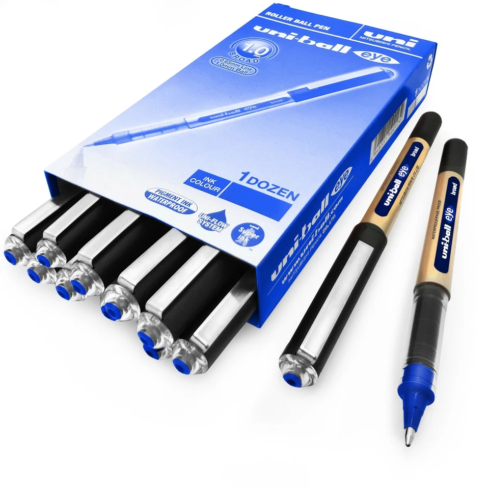 uni-ball Eye Broad Blu Box of 12 Blue UB150-10BL