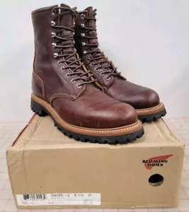 Red Wing 4585 Briar Oil Slick Leather Logger Boots Men’s 8.5 D In Box - Picture 1 of 13