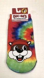 Calcetines Buc-ee’s No Show - Bucky The Beaver Mascot - Tie Dye Unisex, Talla Única - Imagen 1 de 2