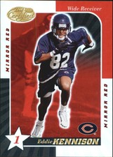 2000 Leaf Certified Mirror Red Chicago Bears Football Card #28 Eddie Kennison