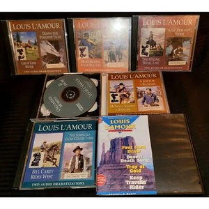 Louis L'Amour (Lot of 7) 16 Total Audio Dramatizations CD's Western Cowboy - Picture 1 of 5