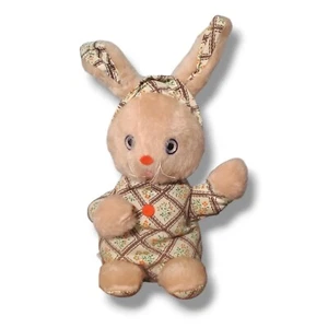 Vtg Knickerbocker Bean Bag Animals Bunny Rabbit Stuffed Plush Animal 7”  - Picture 1 of 16