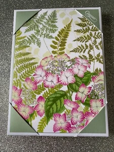 Caspari Fern Garden Boxed Note Cards - 8 Cards & 8 Envelopes - Picture 1 of 4