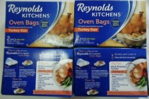 Reynolds Kitchens Oven Bags 4 Boxes 8 Bags Turkey Size 8-24 lbs Meats & Poultry 