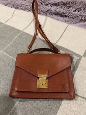 LOUIS VUITTON Monceau Hand Bag Epi Leather Kenyan Fawn Brown M52123 France 79551
