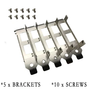 5pcs Generic Low Profile Brackets for Intel X520-DA2 X520-SR2 X520-LR2 X710-DA2 - Afbeelding 1 van 6