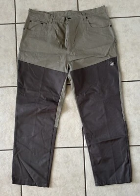 Game Winner Duck Hunting Pants Mens XL Beige and Brown Canvas Pre-owned - Image 1 of 4