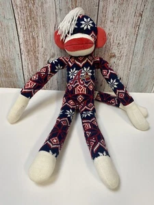 Atlanta Braves MLB Genuine Merchandise Large Sock Monkey Collectible 20" Tall - Bild 1 von 8