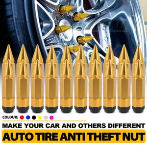 20Pcs Yellow Anti Theft Spiked Extended Tuner Wheel/Rims Lug Nut M12x1.5+Socket - Picture 1 of 11