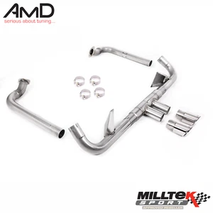Milltek Porsche Cayman 718 GTS Exhaust Polished Tips Fits GTS / S 2.5T Models - Picture 1 of 5