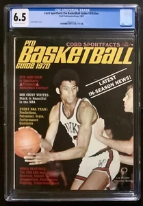 1970 Pro Basketball Guide Lew Alcindor/Kareem Abdul Jabbar CGC 6.5 Highest Grade - Picture 1 of 2