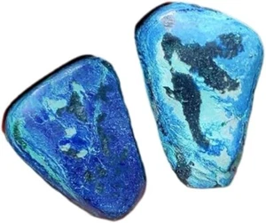 Azurita Piedras Preciosas Caídas - Gemas de Cristal Curativo Azurita - Juego de 2 piezas - Imagen 1 de 6