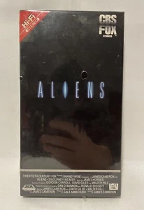 Brand New Sealed Aliens VHS 1987 Watermarked CBS Fox Video White Logo HiFi - Picture 1 of 12