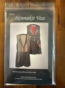 Ikinmakit Vest Pattern NM259 Mirman Design Planning Concepts Flair XS-XXL Unused - Picture 1 of 3