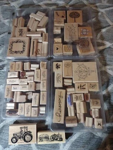 Stampin' Up Mounted Rubber Stamp Set Over 75pcs. See Pics - Picture 1 of 4