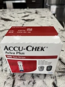 Accu-Chek Aviva Plus Test Strips 100ct - Exp. Date 04/30/2026 NEW - Picture 1 of 1
