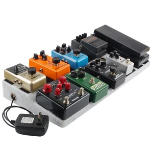 Rockhouse 6 Types Large 10 Holes Guitar Effect Pedal Board Pedalboard 50x25x6cm - Picture 1 of 22