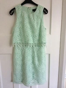 Ladies Mint Green knee-length Dress By Top Shop Size 6 - Picture 1 of 10