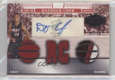 2007-08 Topps Triple Threads Relic /50 Daequan Cook #102 Rookie Auto RC