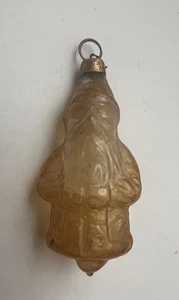 VINTAGE UNSILVERED FIGURAL SANTA CHRISTMAS ORNAMENT GERMANY - Picture 1 of 4