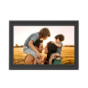 Digital Picture Frame WiFi, 10.1 Inch Frameo Digital Photo Frame 32GB Memory,... - Photo 1/9