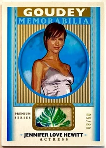 🔥2019 Goodwin Champions “Goudey Premium” (Jennifer Love Hewitt - #GM-JL) /50🔥 - Picture 1 of 2