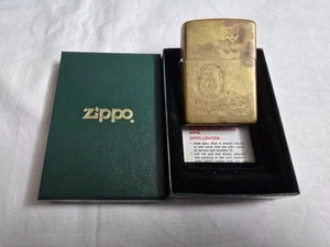 Zippo 1932-1983 Commemorative Solid Brass Lighter U.S.S. Jarrett FFG-33. RARE - Picture 1 of 17