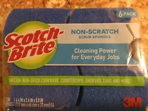 Paquete de 6 esponjas sin arañazos Scotch Brite - Imagen 1 de 1