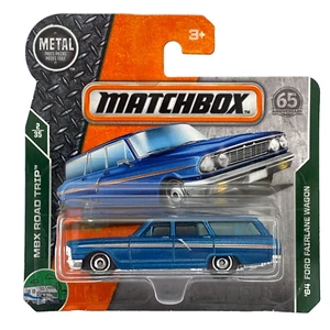 '64 Ford Fairlane Wagon Matchbox MBX Road Trip 2018 MB1133 1/64 Short Card FVT05 - Picture 1 of 1